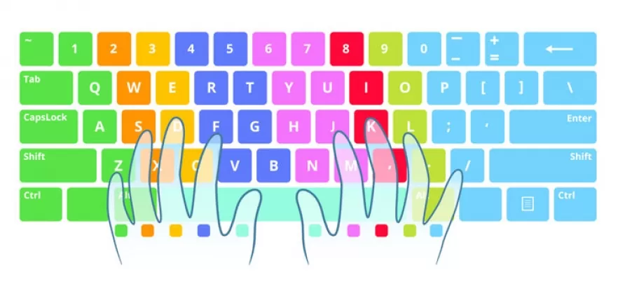 ssc typing test - finger position chart